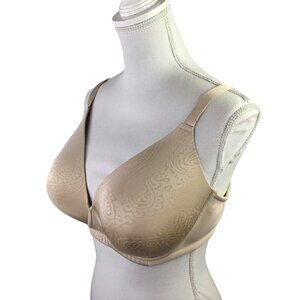 Delimira Bra 42D Plus Nude Beige Wireless Wirefree Full Coverage W028